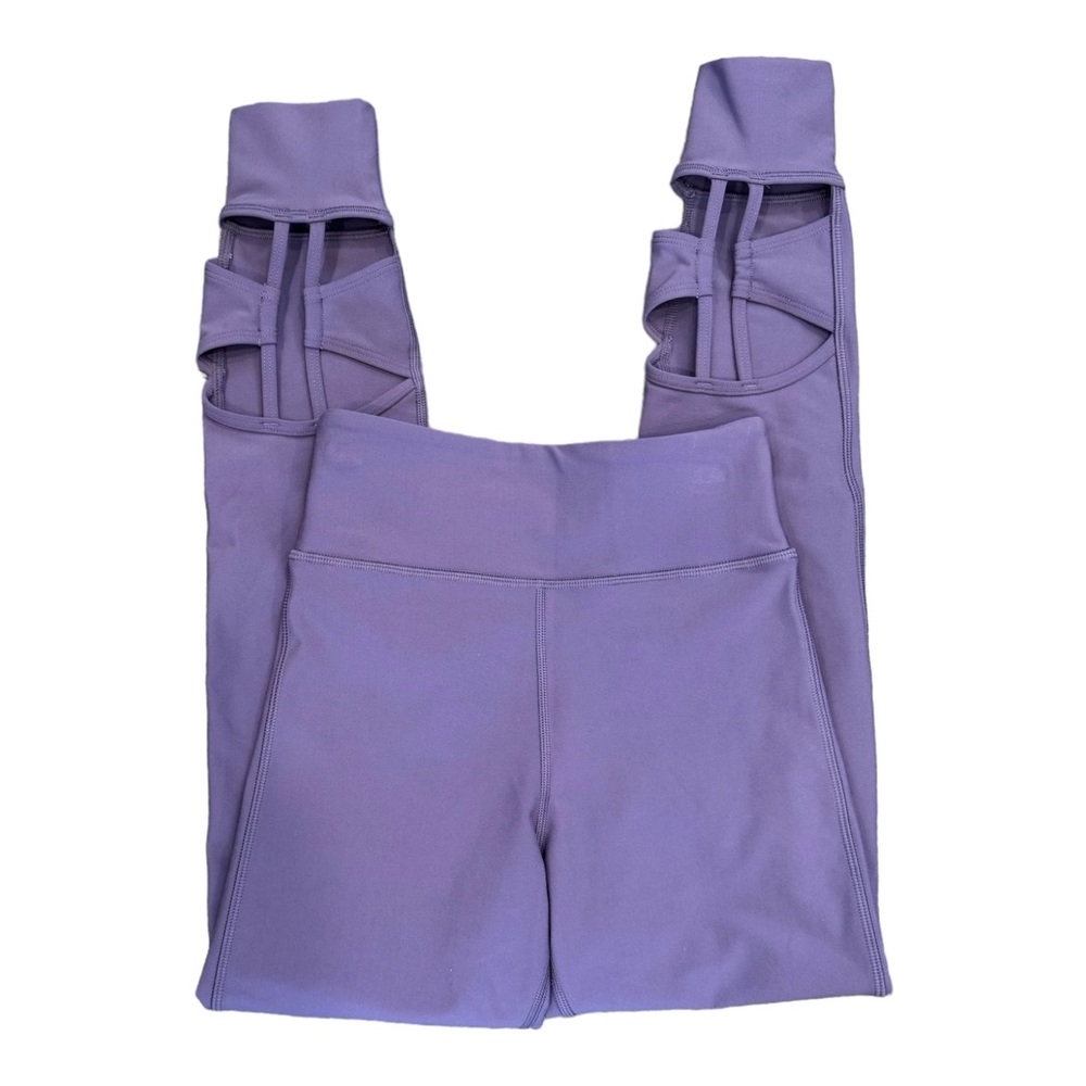 Johnny Was Calme Purple Cutout Leggings Size XS